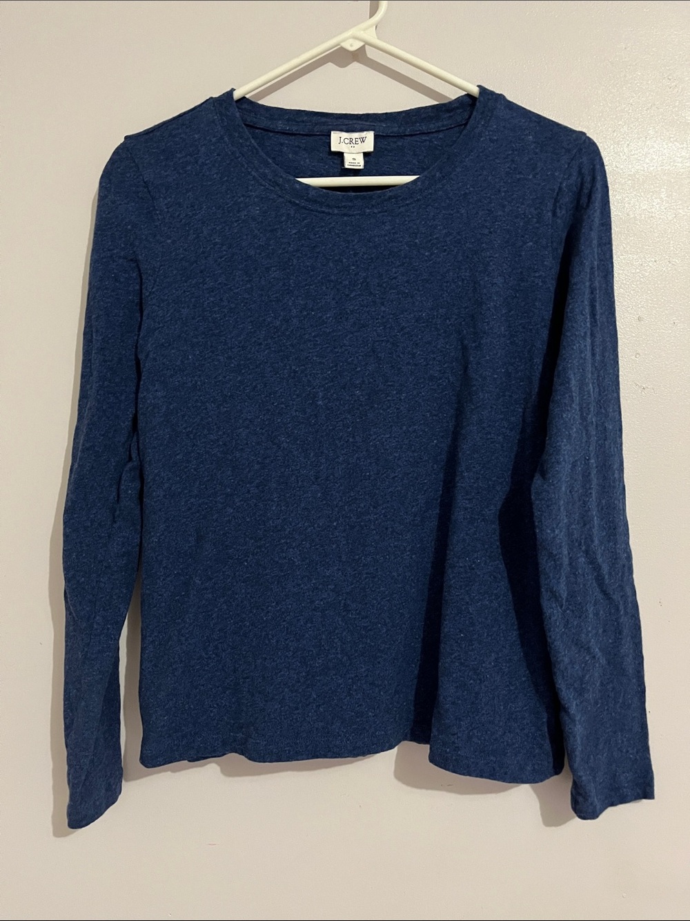 J. Crew Long Sleeve Crewneck Top in Deep Navy women’s size small